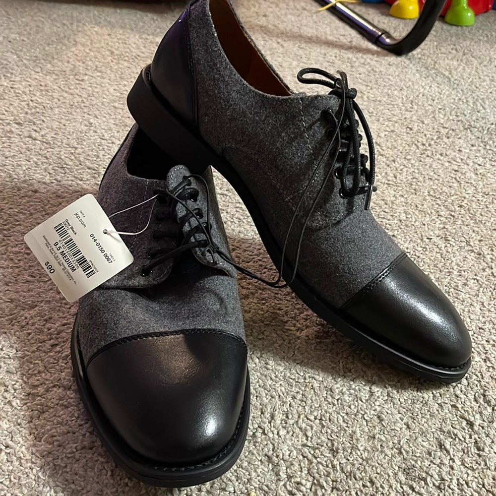 JF J.Ferrar Mens Hyde Oxford Shoes - 9.5M